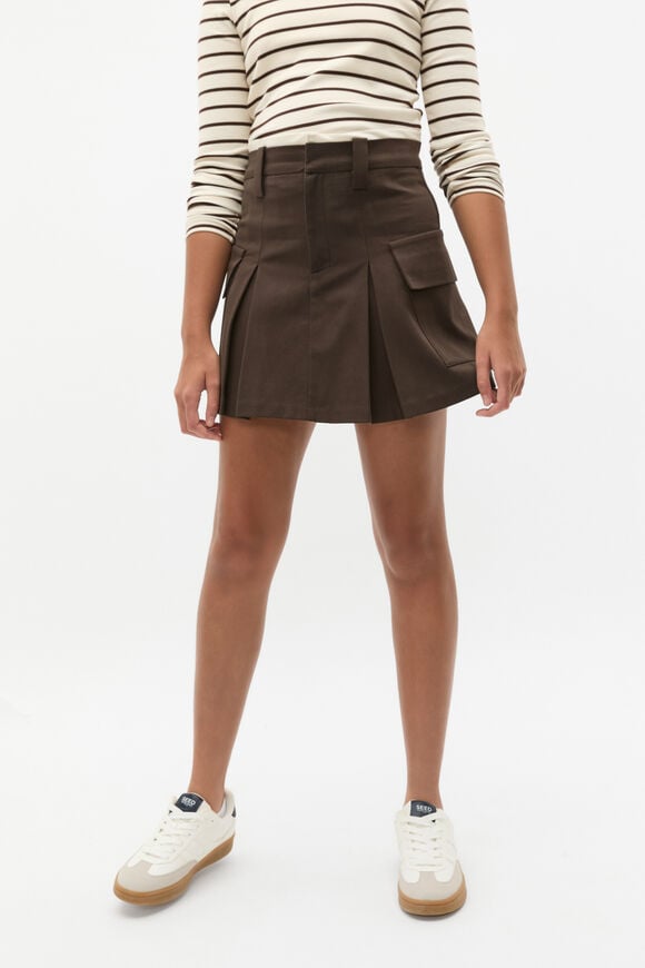 Cargo Pocket Skirt  Dark Espresso  hi-res