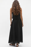 Scallop Broderie Midi Skirt  Black  hi-res