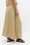 Scallop Broderie Midi Skirt  Cashew  hi-res