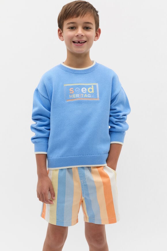 Logo Knit Sweater  Celestial Blue  hi-res