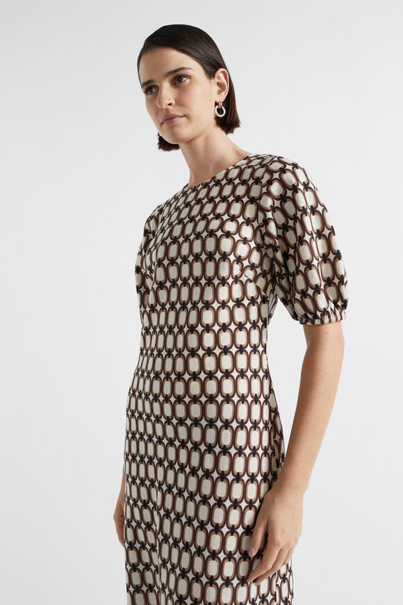 Linen Retro Slip Dress  Multi Retro  hi-res