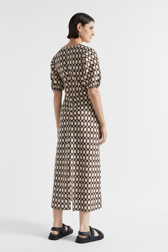 Linen Retro Slip Dress  Multi Retro  hi-res