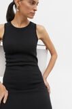 Knit Tank Midi Dress  Black  hi-res