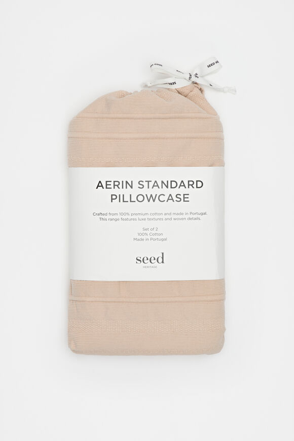 Aerin Standard Pillowcase Set of 2  Nougat  hi-res