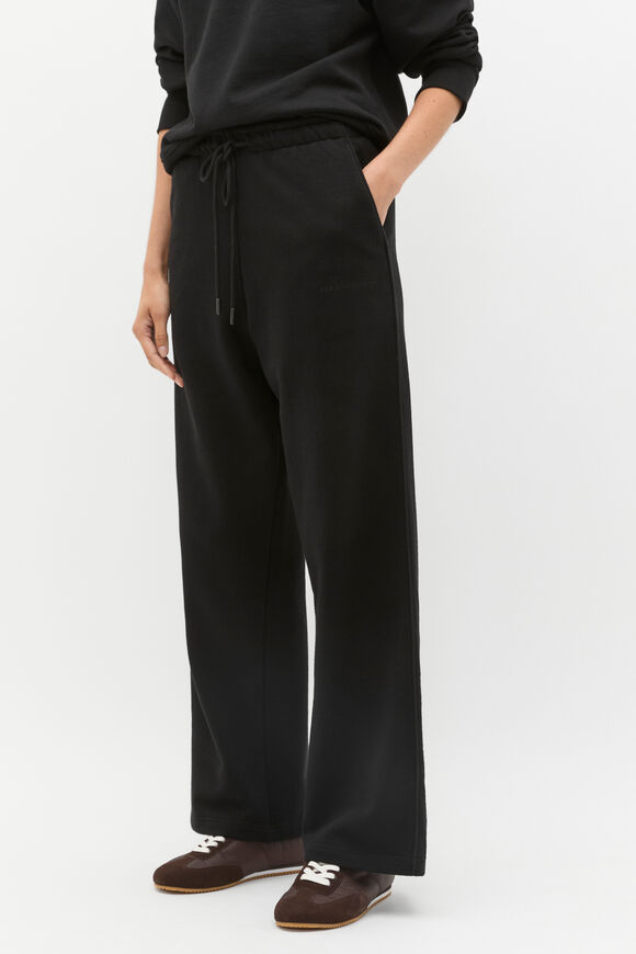 Heritage Wide Leg Track Pant  Black  hi-res