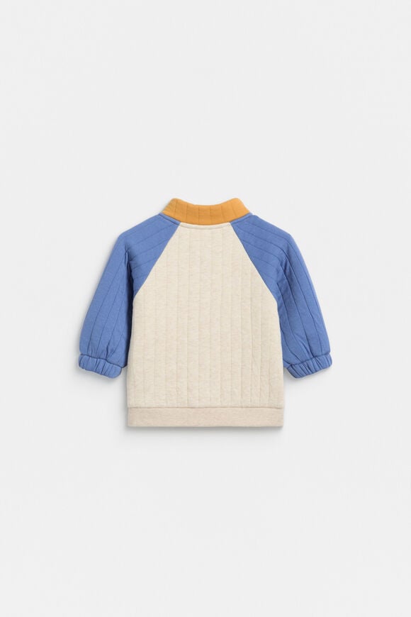 Double Quilted Sweat  Moody Blue  hi-res