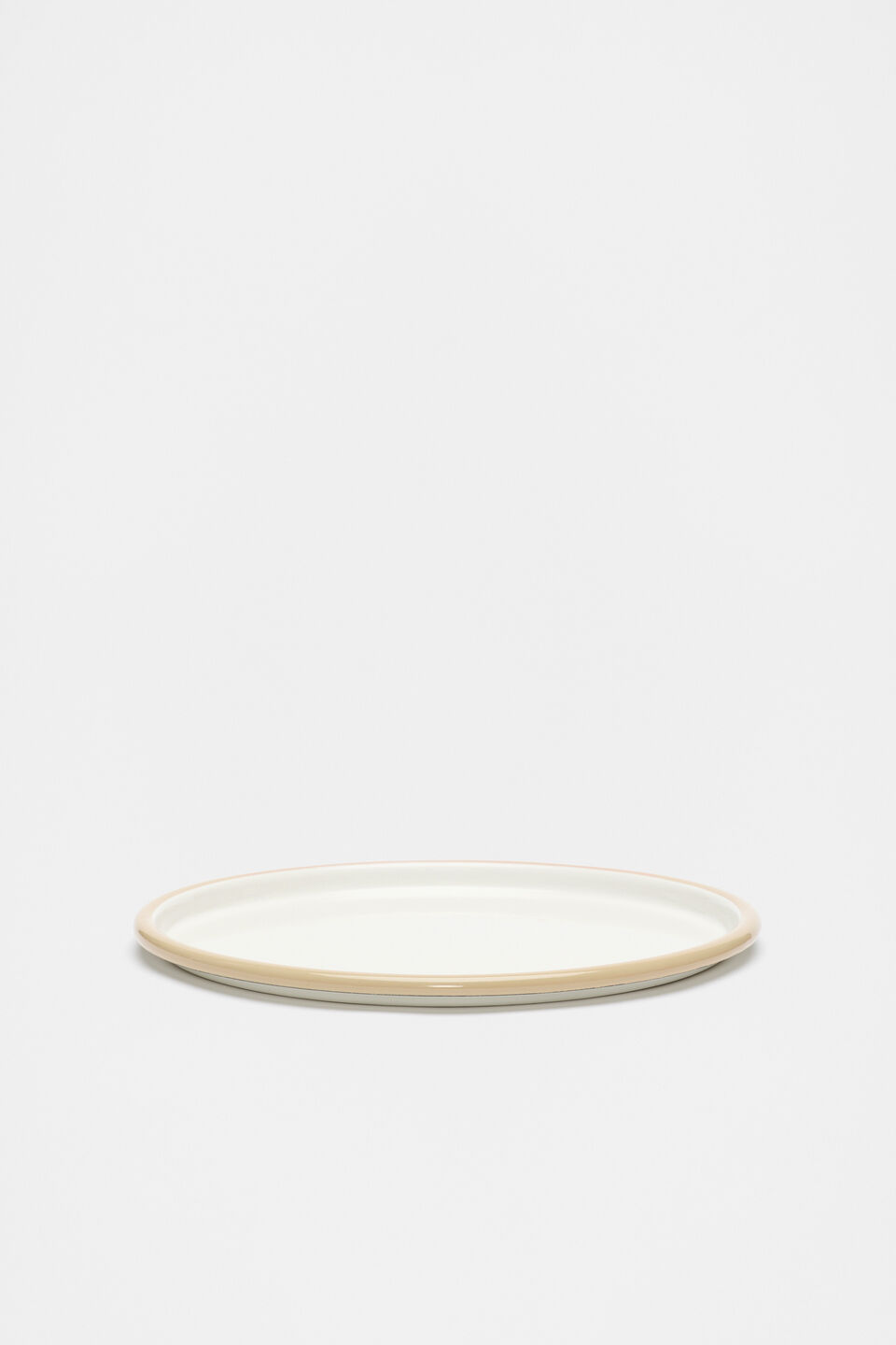 Loretta Enamel Plate  Cloud Cream