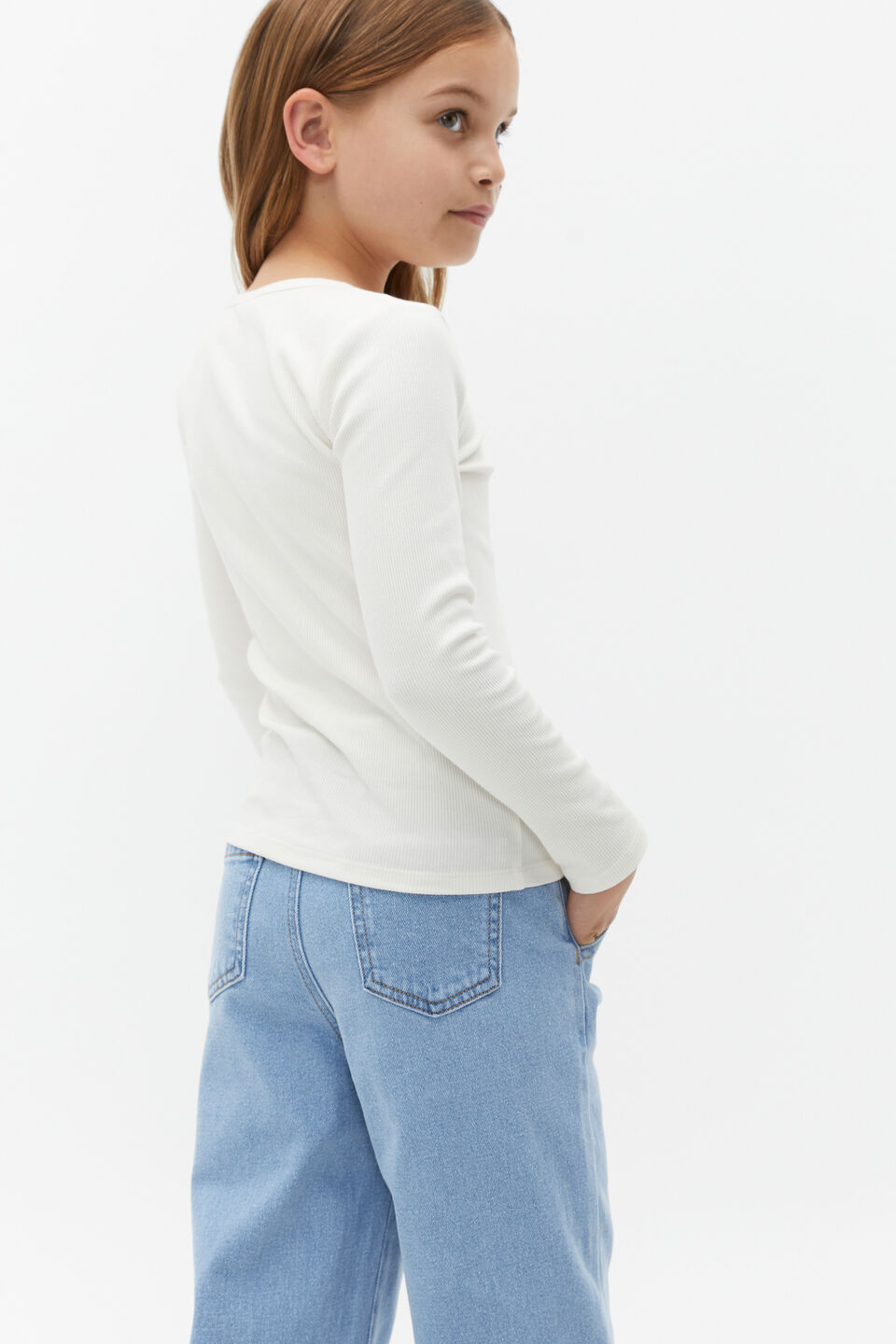 Core Rib Tee  Classic Cream