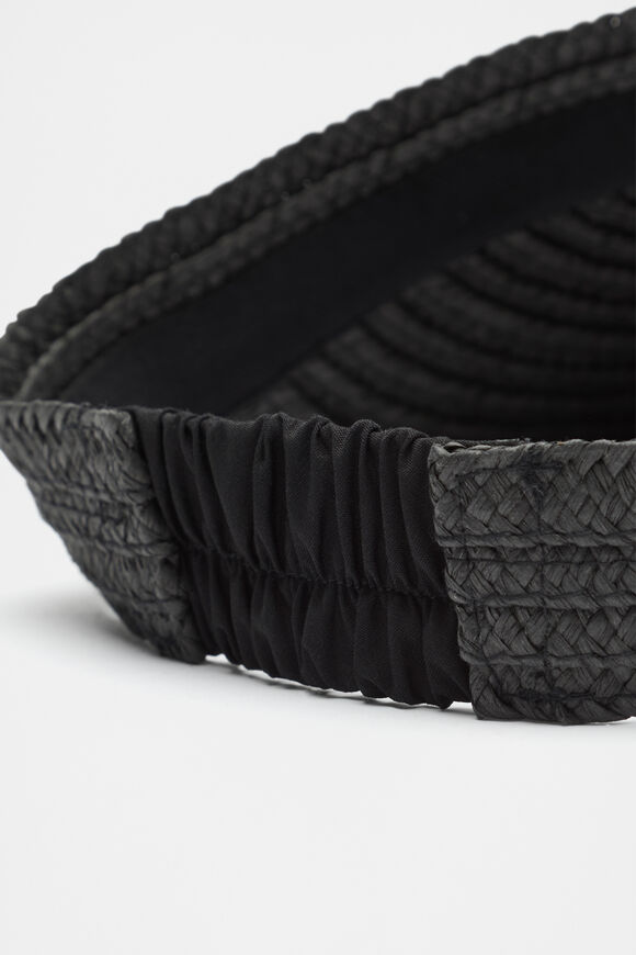 Woven Wrap Visor  Black  hi-res