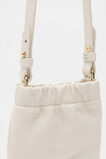 Leather Rouched Crossbody  Cream  hi-res