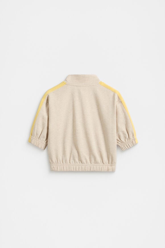 Side Stripe Sweat  Oat Marle  hi-res