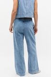 Elasticated Wide Leg Jean  Mist Blue Wash  hi-res