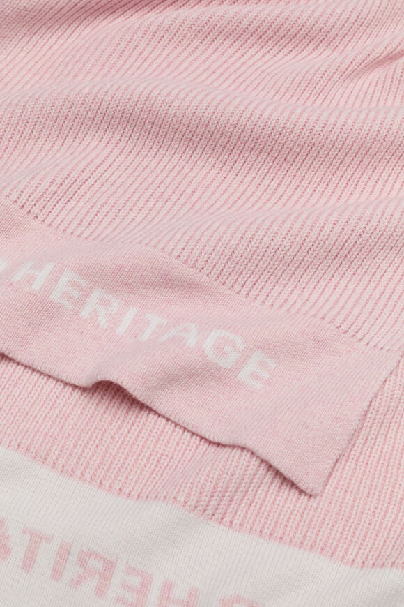 Rib Knit Logo Scarf  Rose Petal Marle  hi-res