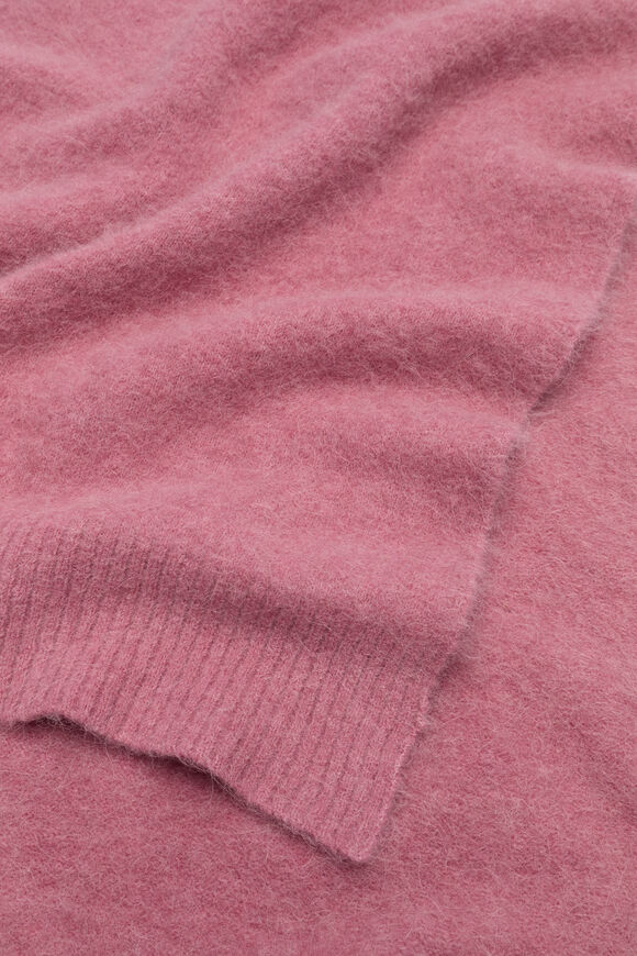 Fluffy Textured Scarf  Mauve  hi-res