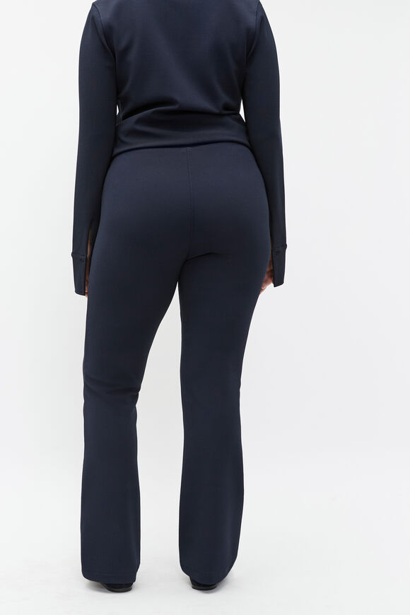 Compact Rib Kick Flare Pant  Twilight Blue  hi-res