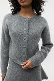 Lofty Cropped Button Cardigan  Wolf Marle  hi-res
