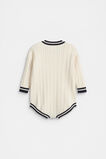 Heritage Cable Knit Onesie  Coconut Cream  hi-res