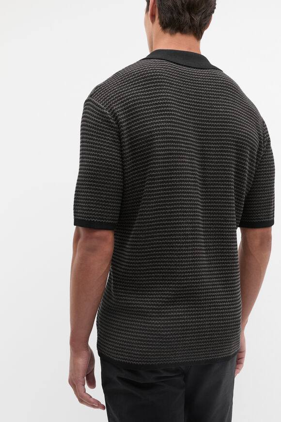 Relaxed Trophy Polo  True Black  hi-res