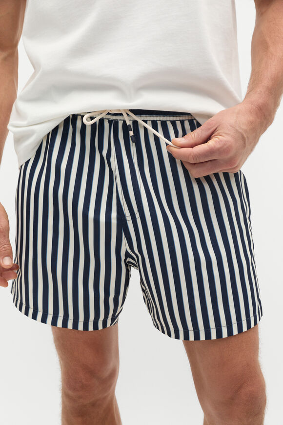 Stripe Swim Short  Midnight Blue  hi-res