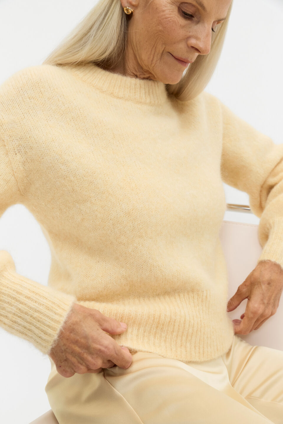 Lofty Crew Neck Knit  Marzipan Marle