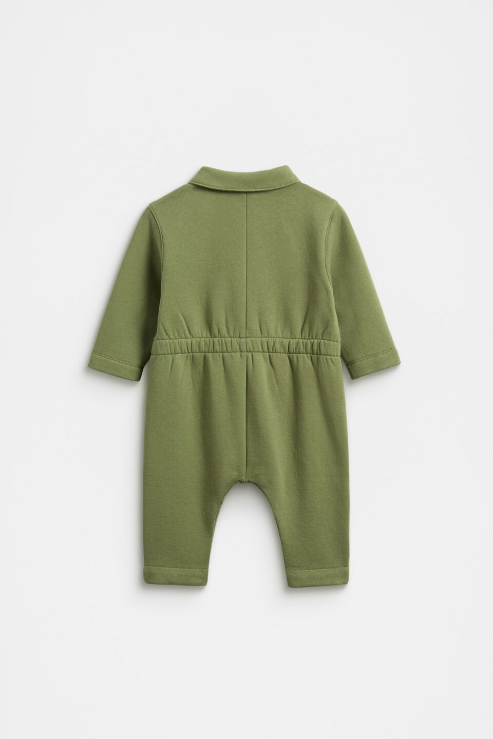 Zip Collar Onesie  Dark Sage