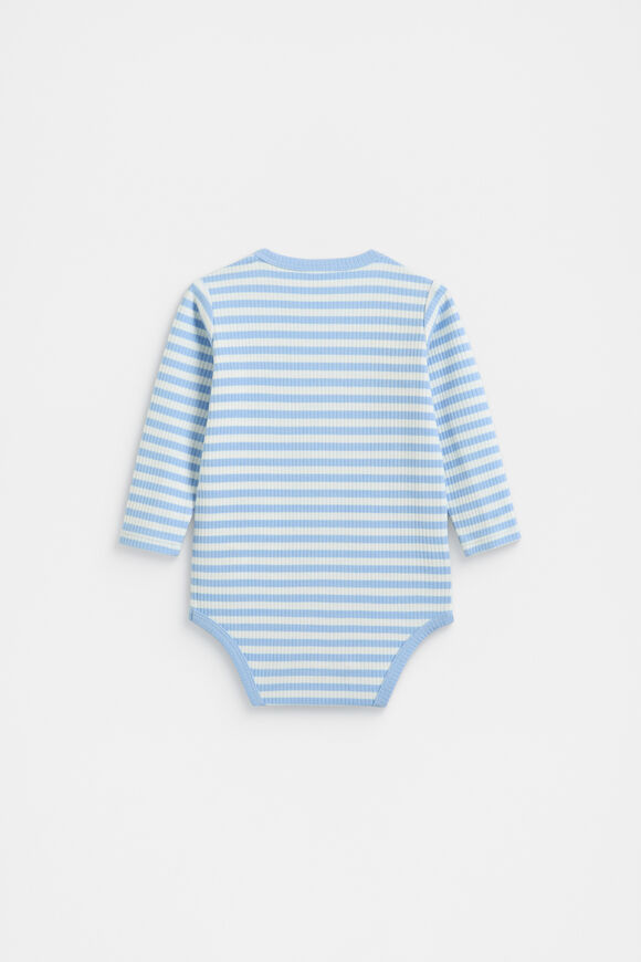 Stripe Logo Bodysuit  Clear Blue  hi-res