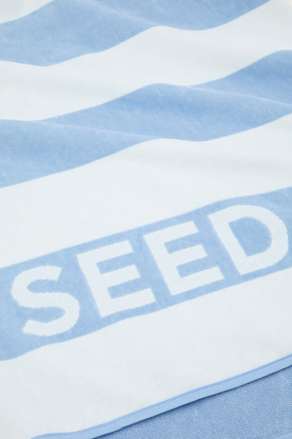 Beach Towel  Luna Blue Stripe  hi-res