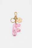 Glitter Initial Bag Charm  F  hi-res
