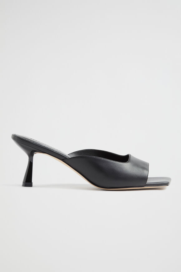 Kaya Peeptoe Mule  Black  hi-res