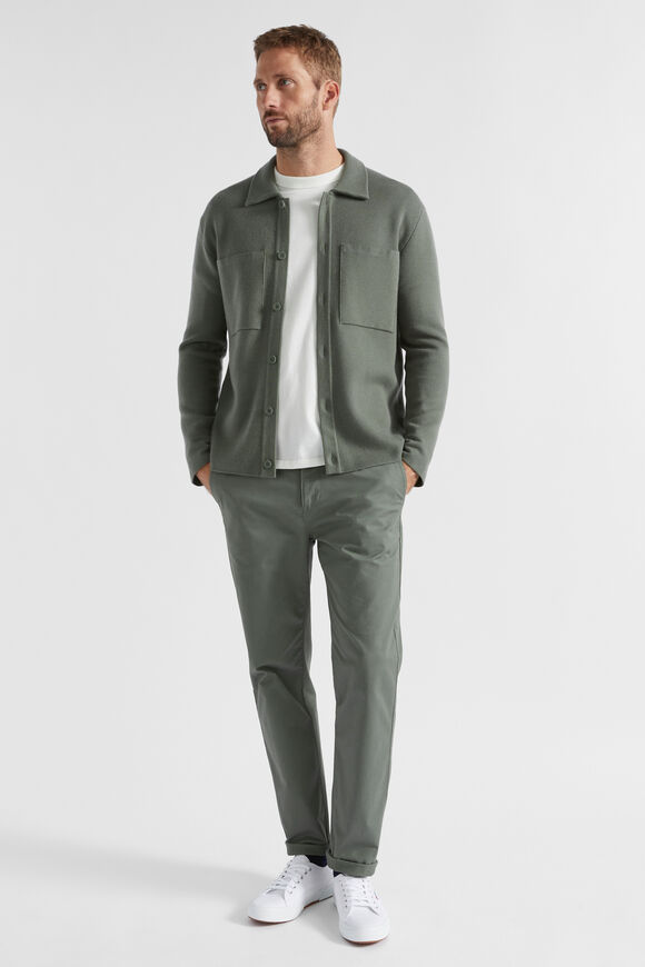 Knit Overshirt  Light Khaki  hi-res