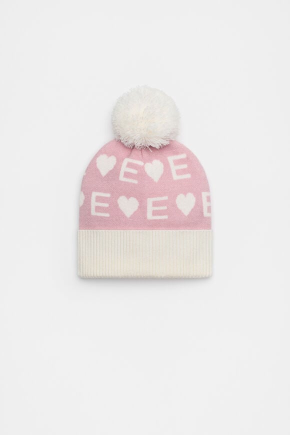 Heart Initial Beanie  E  hi-res