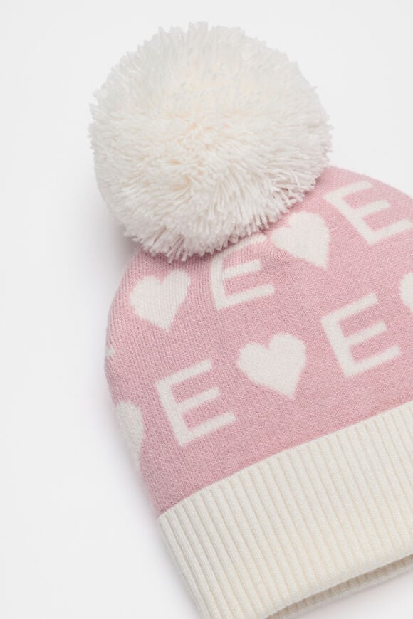 Heart Initial Beanie  E  hi-res