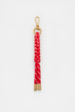 Woven Cord Keyring  Electric Crimson  hi-res