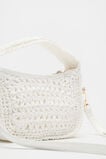 Woven Mini Cross Body Bag  White  hi-res