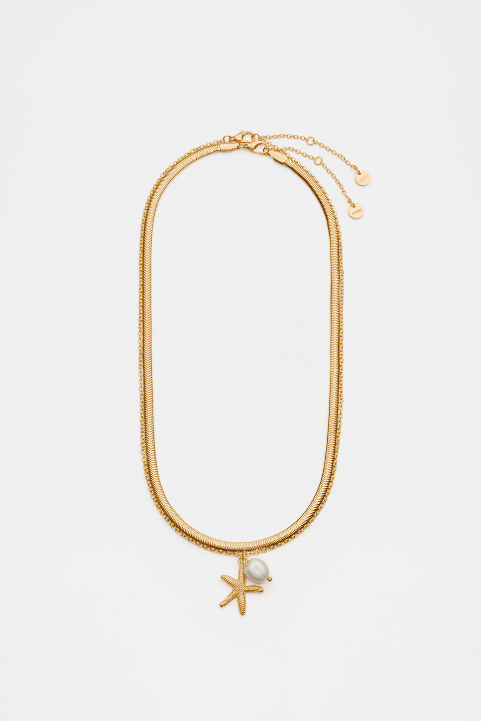 Starfish Pendant Necklace  Gold