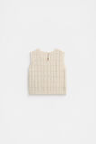 Pointelle Knit Vest  Soft Cream  hi-res