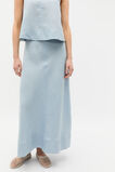 Core Linen Seam Front Skirt  Bluebell  hi-res