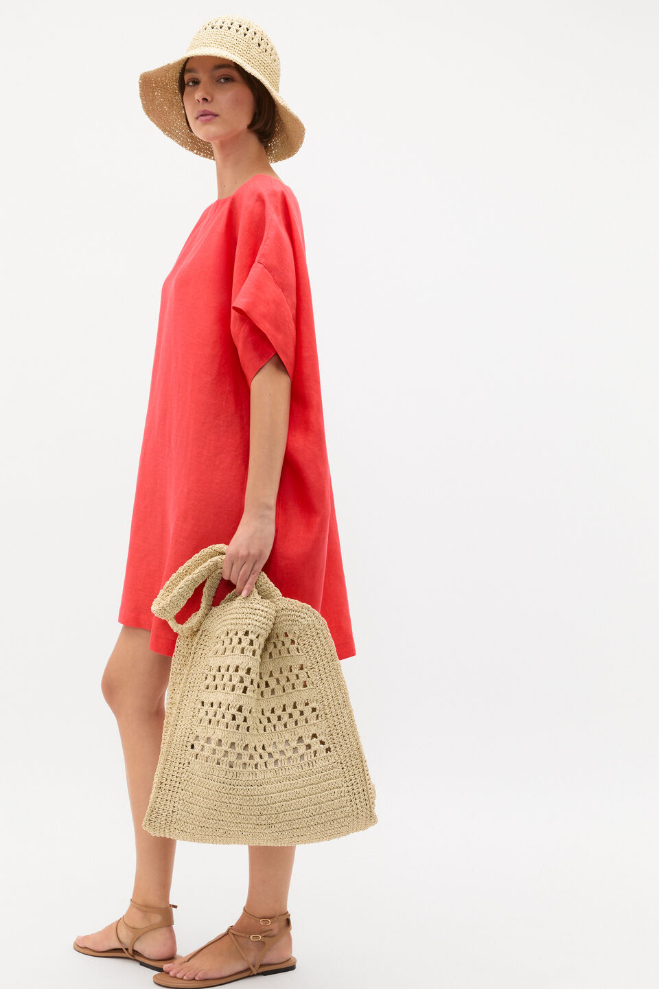 Woven Bucket Hat  Natural