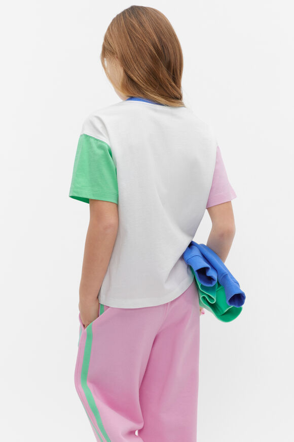 Colourblock Logo Tee  Canvas Multi  hi-res