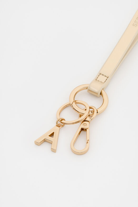 Pale Gold Wrist Letter Strap  A  hi-res