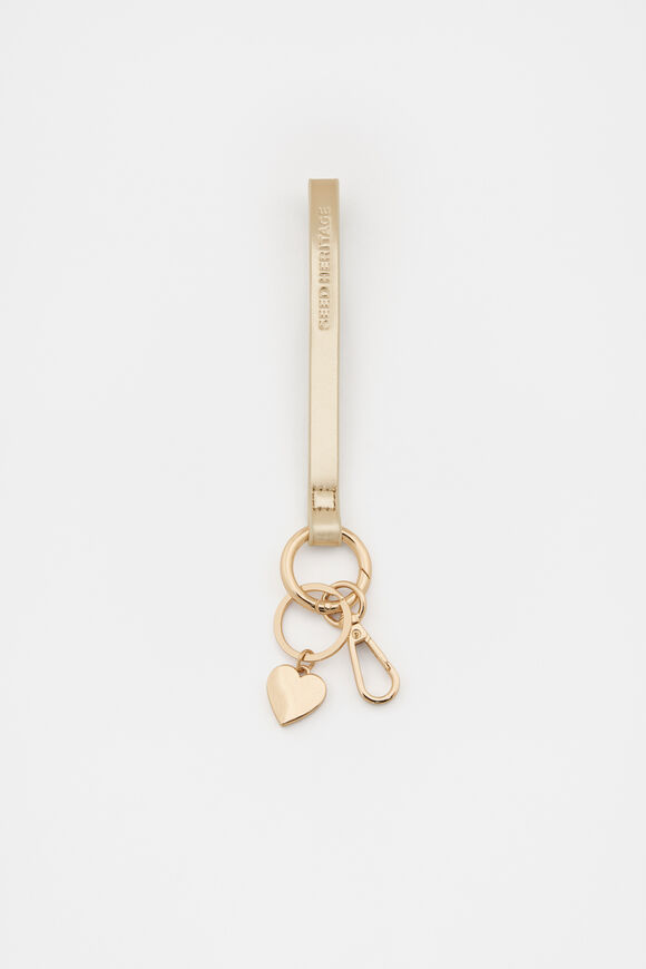 Pale Gold Wrist Letter Strap  Heart  hi-res