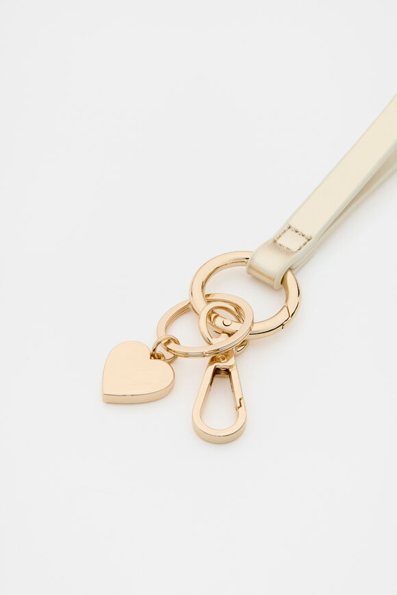 Pale Gold Wrist Letter Strap  Heart  hi-res