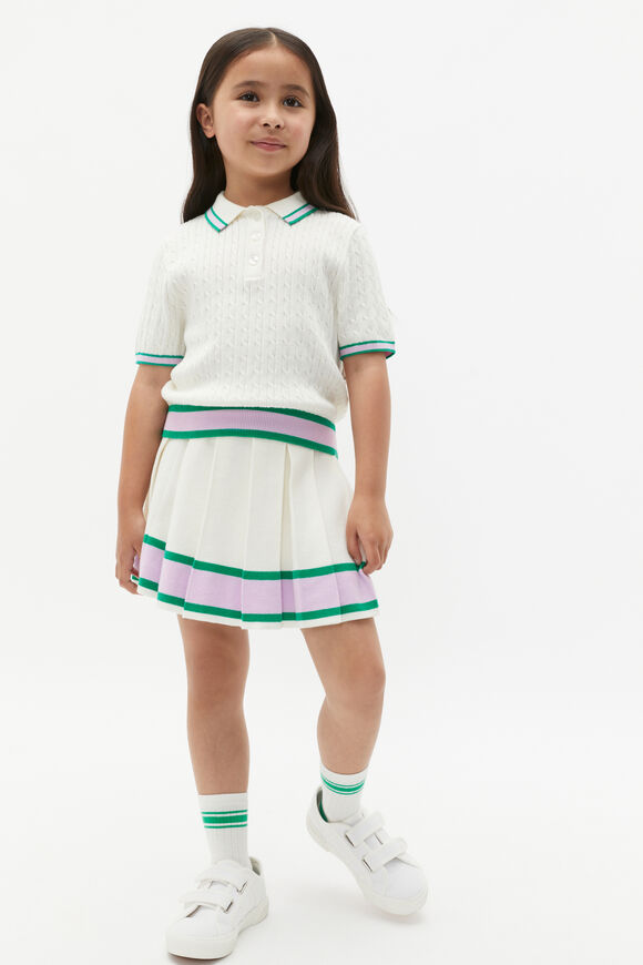 Pleat Knit Skirt  Canvas  hi-res