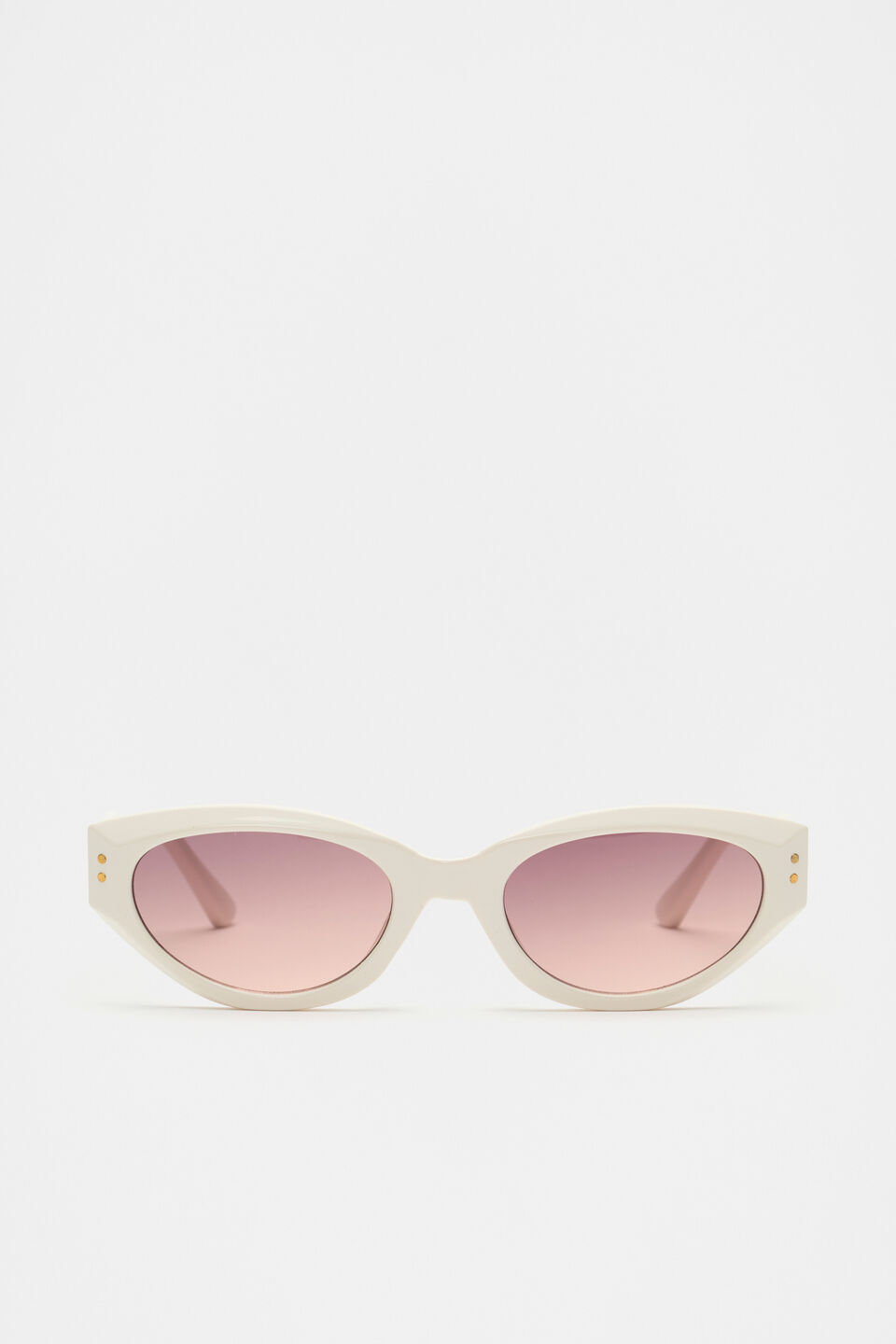 Lida Cat Eye Sunglasses  Cream