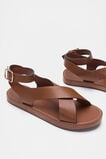 Rani Cross Strap Sandal  Deep Tan  hi-res