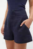 Core Linen Waisted Short  Midnight Sky  hi-res