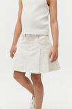 Pleat Denim Skirt  Milk  hi-res
