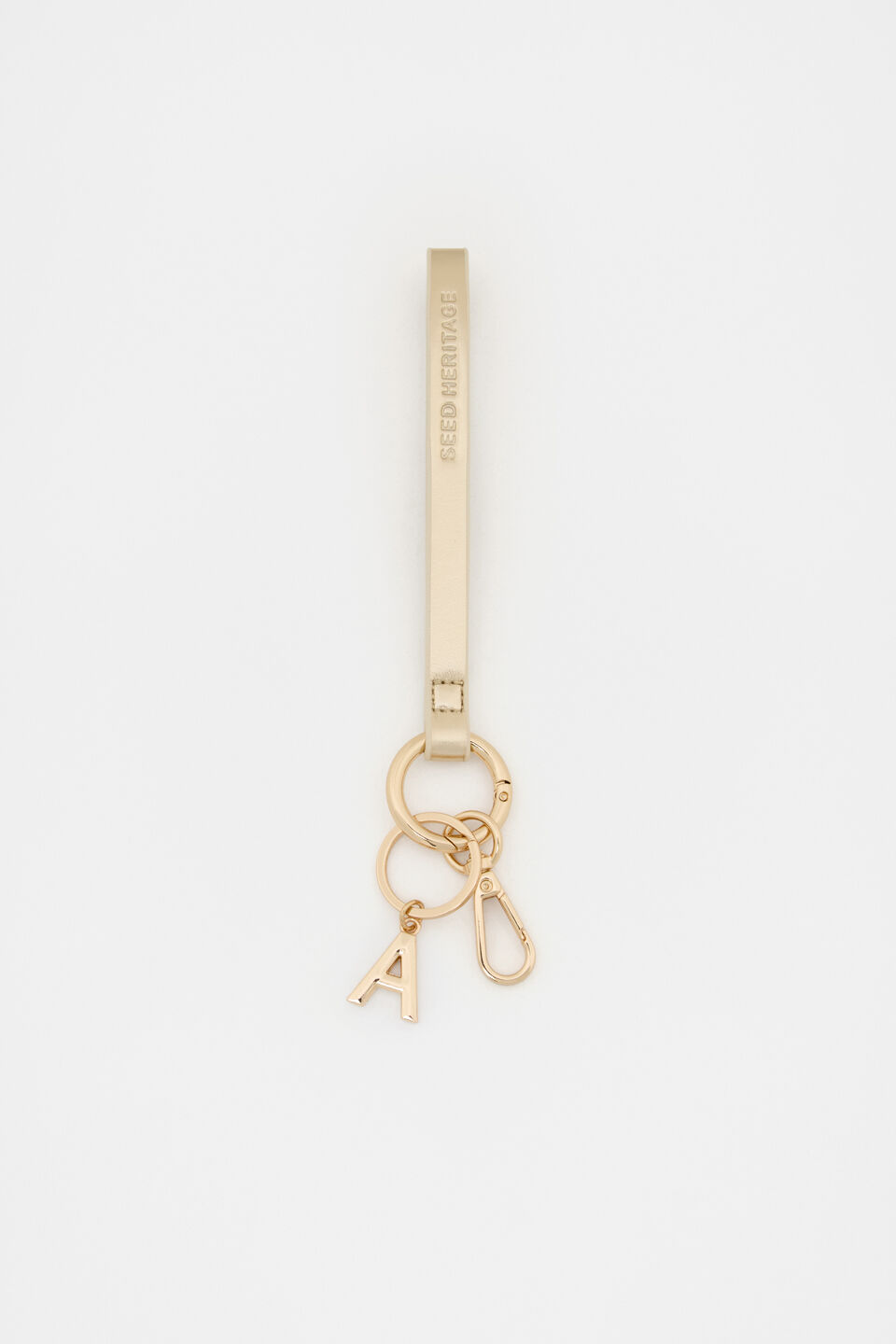 Pale Gold Wrist Letter Strap  A