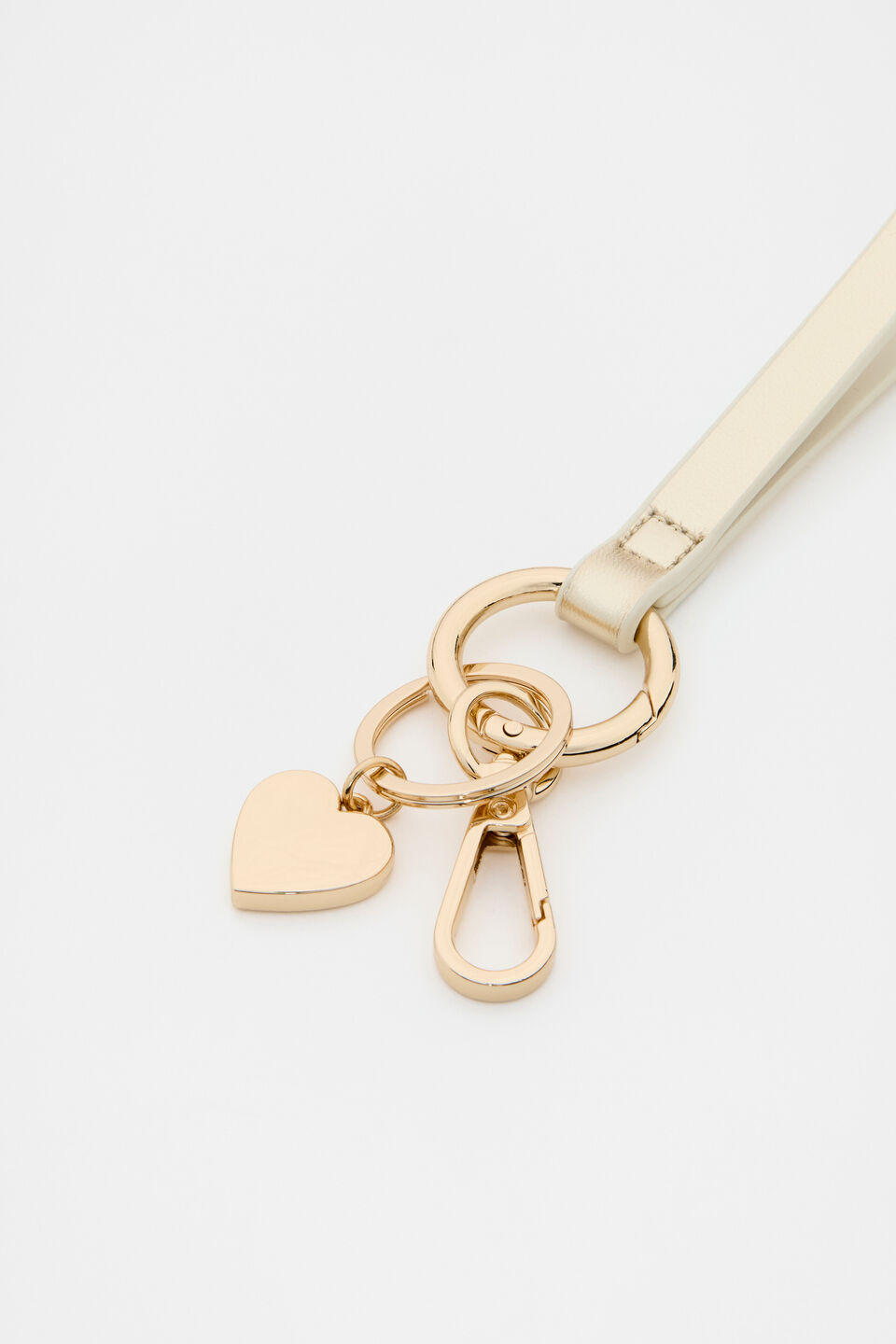 Pale Gold Wrist Letter Strap  Heart