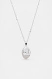 Pave Organic Pendant  Silver  hi-res